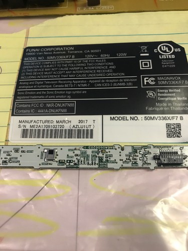 Funai/Magnavox 50MV336X/F7(ME2) Kit, see pictures for part numbers Reduce - Picture 4 of 12