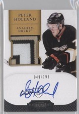 2011-12 Panini Dominion Rookie 49/199 Peter Holland #131 Patch Auto 0c3