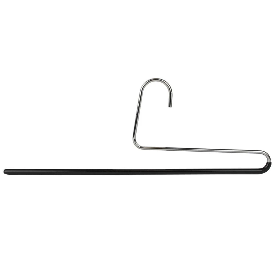 BM575= 10 MAWA KH U 35 schwarz Bügel Metall Kleiderbügel gummiert Steg für Hosen
