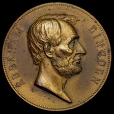 1959 President Abraham Lincoln Sesquicentennial United States Mint Medal 76mm