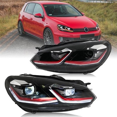 LED Headlights For Volkswagen Golf6 MK6 2010-2014 Front Head Lamps Assembly