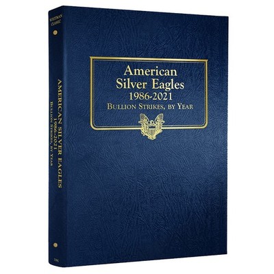 American Silver Eagle Coin Album 1986 2021 ASE Whitman Collection Folder 3395