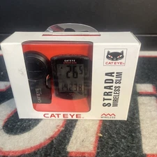 Cateye Strada Slim CC-RD310W Wireless Bike Computer Black W/Speed Sensor NIB
