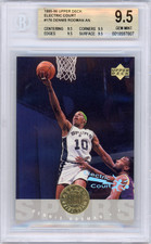 1995-96 Upper Deck Electric Court #176 Dennis Rodman AN BGS 9.5 Gem Mint POP 1
