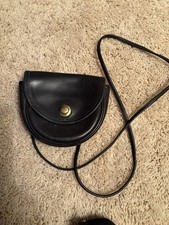 Vintage Coach Black Mini Crossbody Belt Bag | Made in USA , Rare