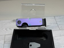 MINIMALIST LAVENDER KEYCASE w/IRIDESCENT PVD SCREWS- RIDGE STYLE
