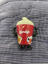 Wendy's Frosty Drink Cup Figurine Kawaii Cute Character Toy Accessory