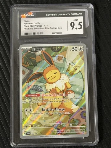 Eevee 173 CGC 9.5 - 2025 Pokemon SV Scarlet Violet Promos Prismatic ETB