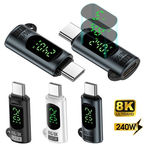 80Gbps Power Meter Tester 240W USB4 Adapter Extension Connector Mobile Phone