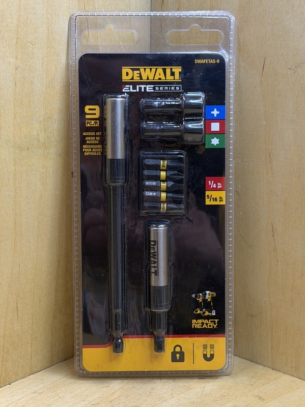 DeWALT Elite Series 9 Piece Access Bit and Driver Set Impact Ready DWAFETAS-9