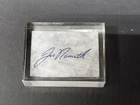 Joe Namath Autograph cut 2x2 Lucite Paperweight Facsimile Auto?