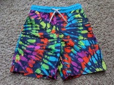 Lands' End Boys S 6-7 Tie Dye Swim Trunks