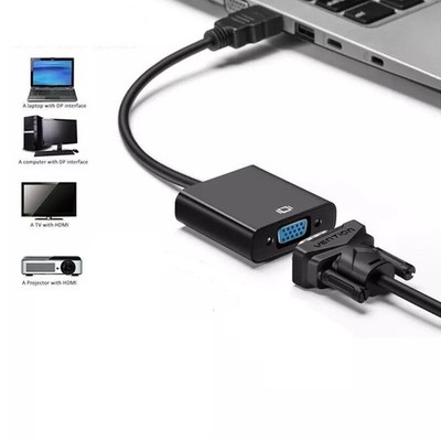 1080P HDMI Male to VGA Female Video Cable Cord Converter Adapter For PC Monitor