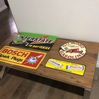 Lot of 04 signs,  Bosch Spark Plugs , interstate, Gilmore and Wrigley’s   — photo 1