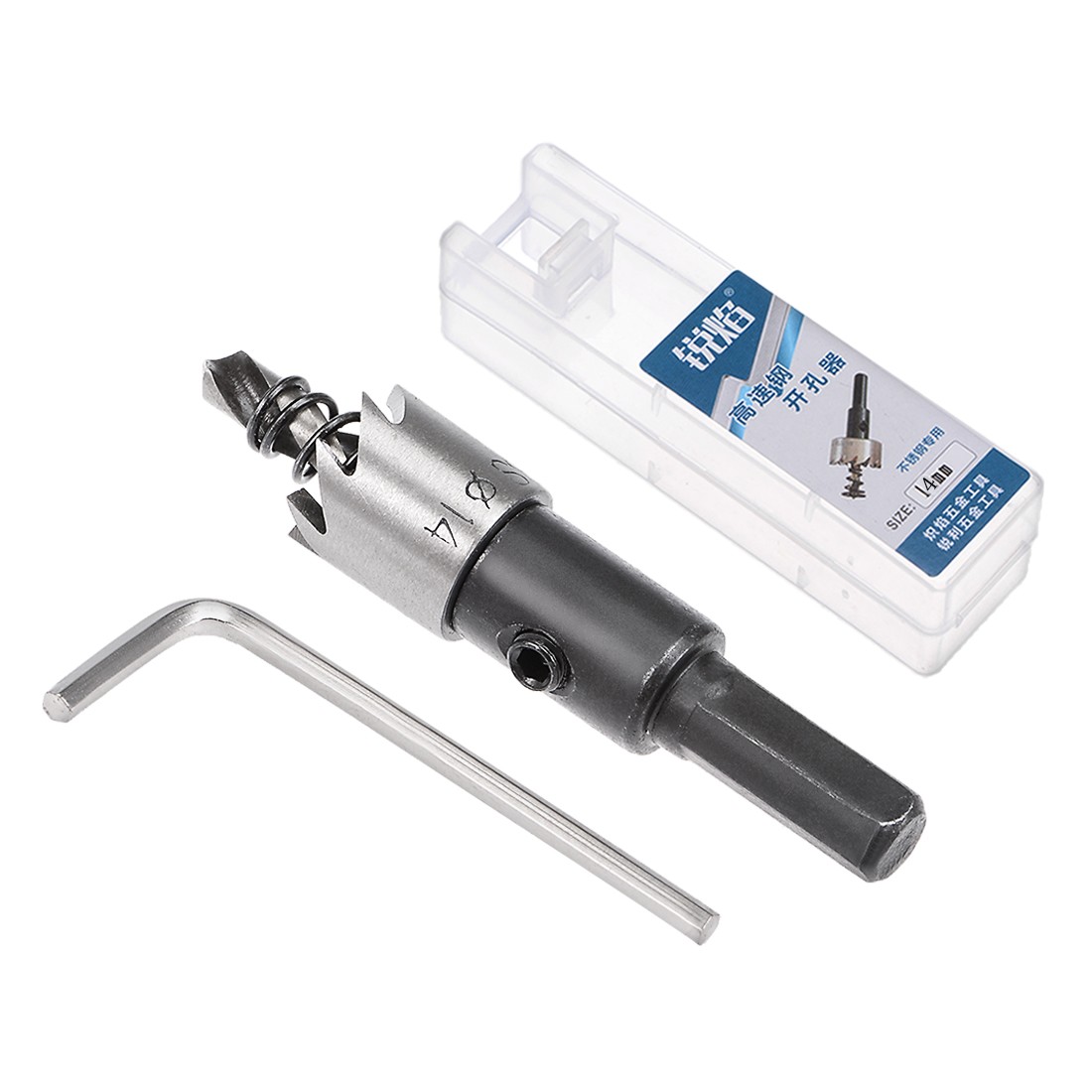 4 Pcs 14mm HSS Drill Bit Hole Saw for Metal Alloy Wood