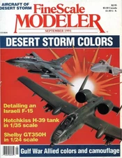 FineScale Modeler Magazine SEPT 1991 *Desert Storm Colors*F-15 Detailing*GT350H*