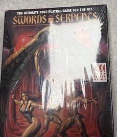 NES Nintendo Game SWORDS AND SERPENTS -NEW & Factory Sealed  H-Seam!