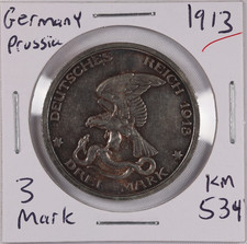 1913 Prussia 3 Mark for sale | eBay