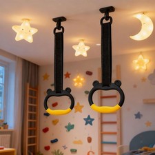 Gymnastics Rings Exercise Adjustable Strap Indoor Body Workout Pull up Rings