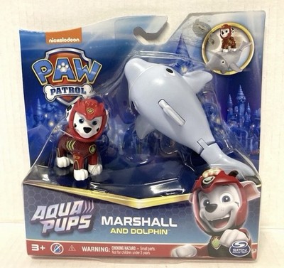 Paw Patrol Aqua Pups Marshall And Dolphin Action Figures Set