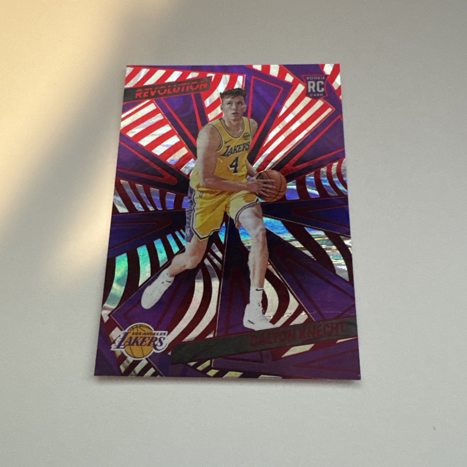 2024-25 Panini Revolution - Rookies Dalton Knecht #109 Red Swirl (RC)