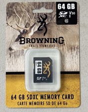 Browning Branded SD Card 64 GB For SDHC Class 10 Can Be Used For Trail Cameras