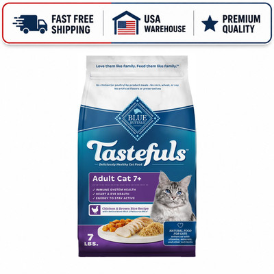 Blue Buffalo Tastefuls Adult Dry Cat Food Chicken & Brown Rice 7 lb