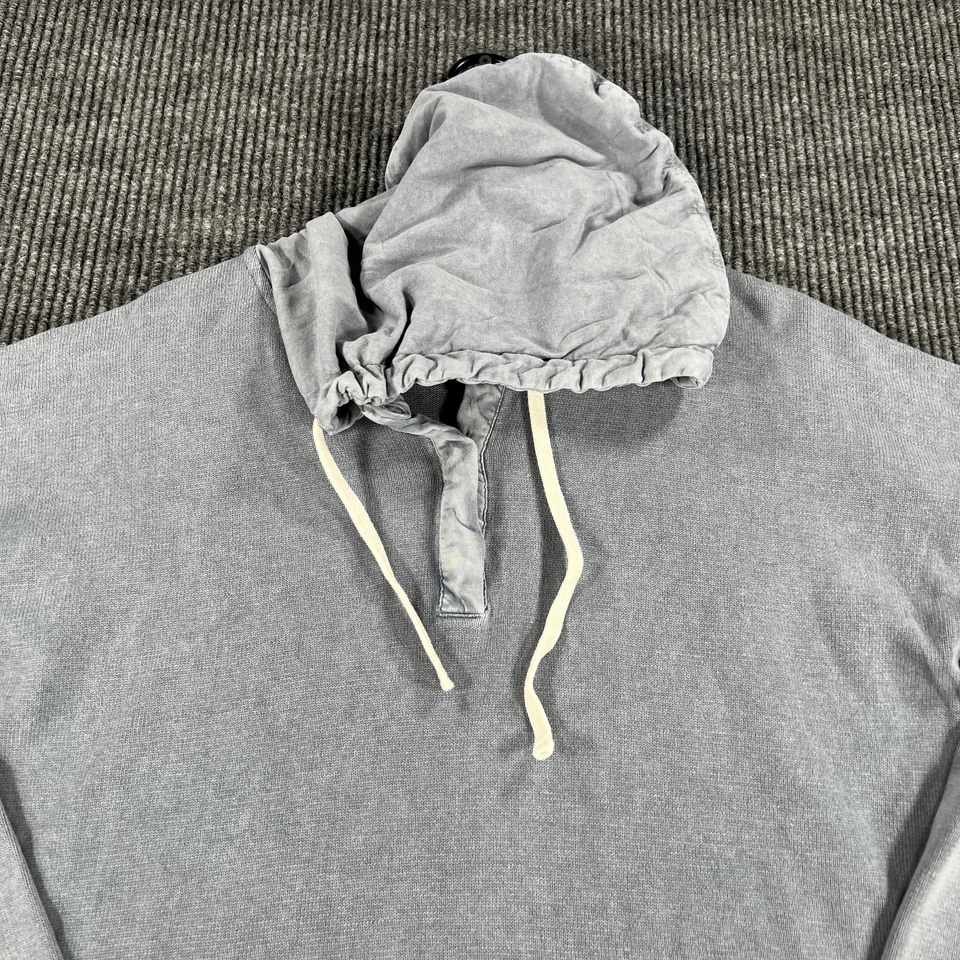 Carbon2Cobalt 连帽衫男式 XL 灰色 100% 棉套衫运动衫休闲水洗 — 第 4/4 张图片