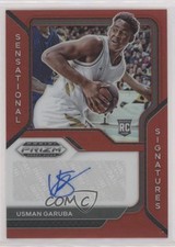 2021 Prizm Draft Picks Sensational Signatures Red 28/49 Usman Garuba Auto 0z95