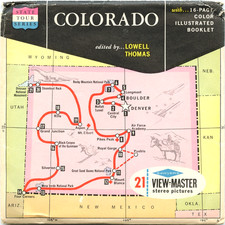 Colorado - View-Master State Tour Series 3 Reel MAP Packet - A320-S6A