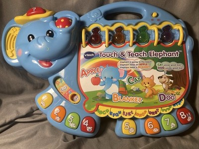 Vtech Touch & Teach Elephant Book Learning Electronic Educational Toy Works