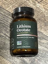 Global Healing Lithium Orotate Supplement 10mg 60 Capsules for Mood Balance