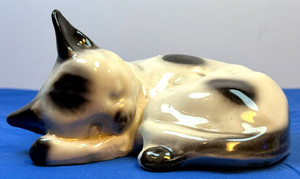 Ceramic Sleeping Cat | eBay