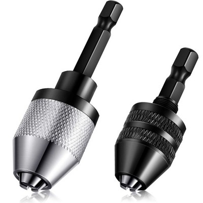 Keyless Drill Chuck Bit 1/4 Inch Hex Shank Keyless Drill Chuck Fast Change Co...