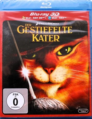 Der gestiefelte Kater  - 3D & 2D BluRay  Neu OVP