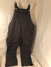 Berne Womens Double Front Overalls XXL 2XL 20 X 29.75" Inseam Titanium