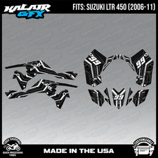 Graphics Kit for Suzuki ATV LTR450 (2006-2011) Electron Series - WHITE