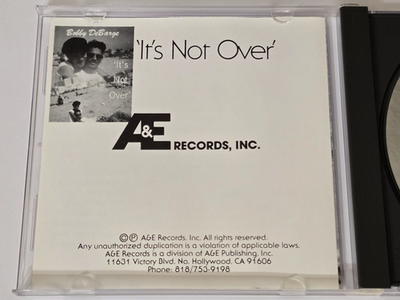 BOBBY DEBARGE ITS NOT OVER CD 95 PRIVATE PRESS A&E RECORDS HIPHOP