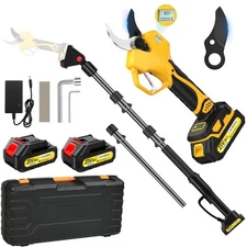 Electric Pruning Shears Cordless with 8FT Pole, Max Cutting Diameter 2 inch(5...
