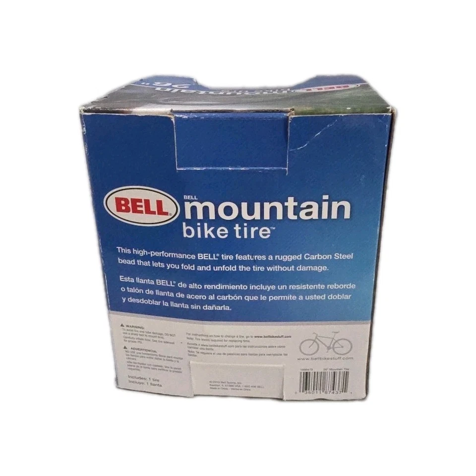 Bell Mountain Bike Tire 26" - Image 3 of 4