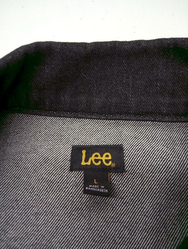 Vintage Womans Lee Black Denim Jacket Size L - Picture 4 of 5