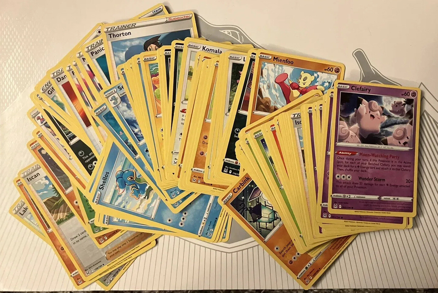 100 Authentic Pokemon TCG Card Lot - Common & Uncommon Cards - No Rares, No Holos