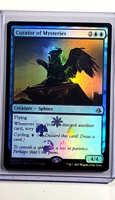 2017 MTG Magic the Gathering AKH Amonkhet Foil Promo #49 Curator of Mysteries LP