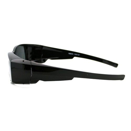 Polarized Lens Fit Over Glasses Sunglasses Light Plastic Rectangle Frame - Picture 7 of 15