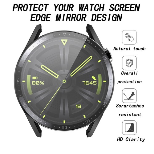 Do Huawei Watch GT3 46mm Pokrowiec ochronny Szkło hartowane Screen Protector Case - Zdjęcie 2 z 21