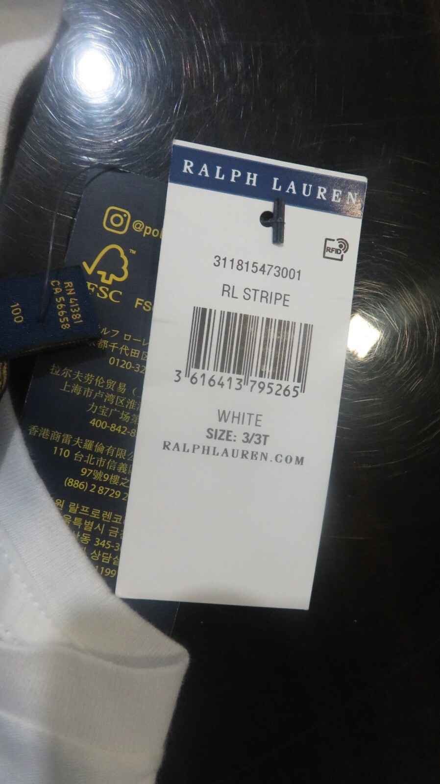 Polo Ralph Lauren Girls t-shirt 3yr rrp £32 image 3