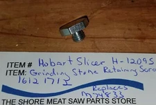 Hobart Slicer 1612 1712 Grinding Stone Retaining Screw Replaces 074833