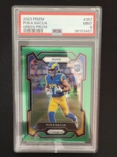 2023 Panini Prizm - Rookies Green Prizm #357 Puka Nacua (RC)
