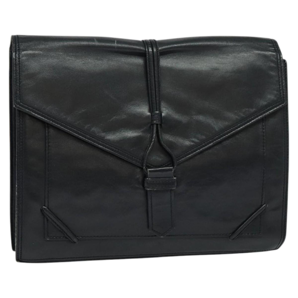 Borsa pochette SAINT LAURENT pelle nera originale ar13423