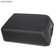 Black Leather Center Console Arm Rest Lid Cover Pad Fit For 04-08 Ford F150